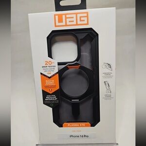 Urban Armor Gear UAG Plasma XTE Case - Apple iPhone 16 Pro 6.3" Black/Orange New